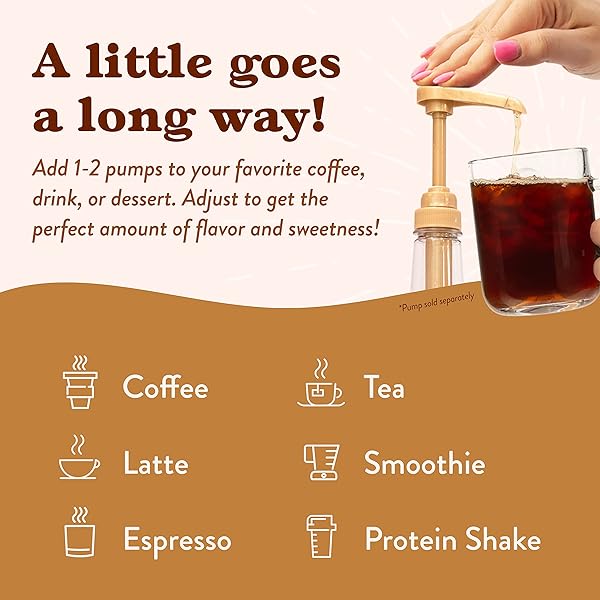 JORDAN’S SKINNY MIXES SUGAR FREE COFFEE SYRUP, VANILLA COFFEE FLAVORING SYRUP, ZERO CALORIE DRINK MIX, LATTES, BAKING, PROTEIN SHAKE OR COCKTAIL, DAIRY & GLUTEN FREE, KOSHER, 25.4 FL OZ, 2 PACK