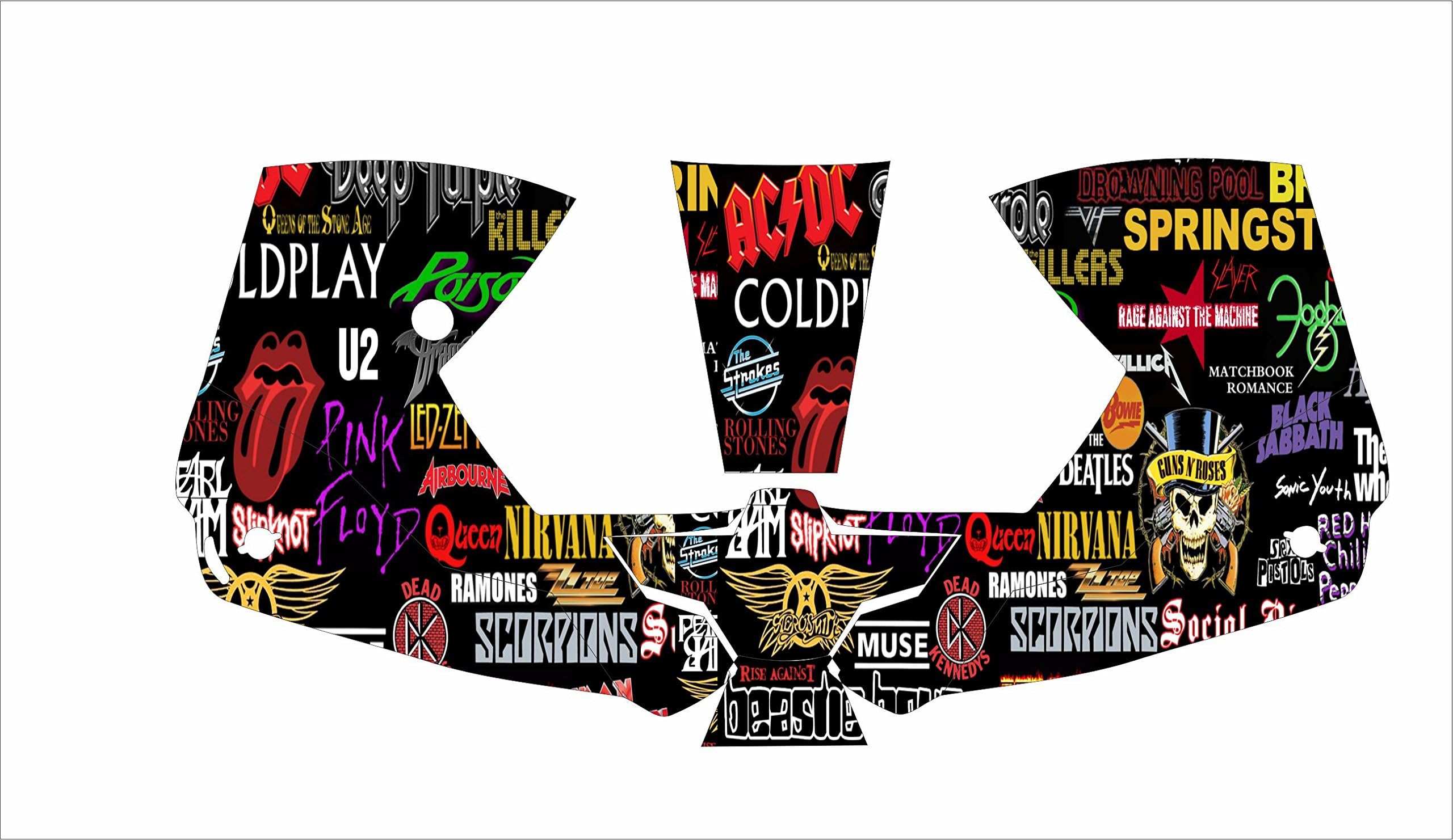 esab Sentinal a50 WELDING HELMET WRAP DECAL STICKER JIG S1 rock bands