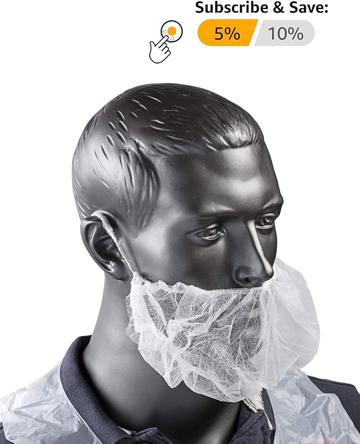 ABC Pack of 100 Black Polypropylene Beard Covers 18". Disposable Beard Guards. Industrial Grade Beard Net Protectors. Honeycomb Beard Nets. Facial Hair Covering. Breathable & Lightweight. Wholesale.: Health & Personal Care