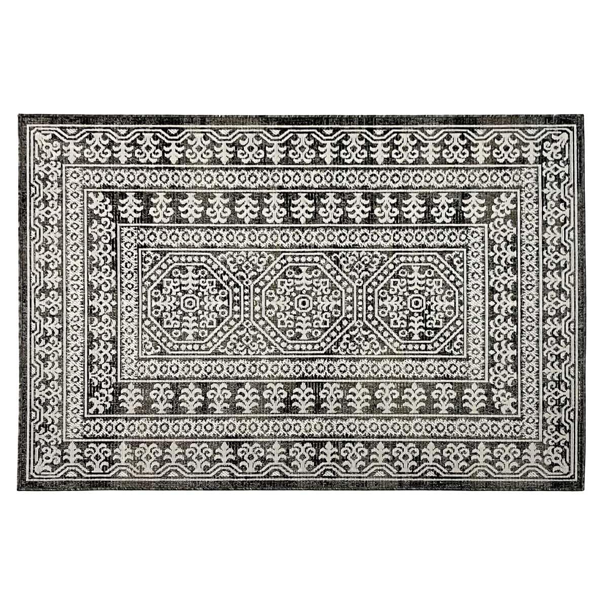 Pilgrim Home and Hearth 19678-1 - 5'x7' Area Rug - Area Rug with Non-Slip Backing, Ideal for Enteryway, Living Room, Bedroom, Kitchen, Bathroom, Laundry Room - Easy Clean, Durable, Low Pile Rug Image