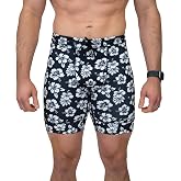 Sprints Mens Flexion 8" Compression Shorts with Pockets &amp; Drawcord