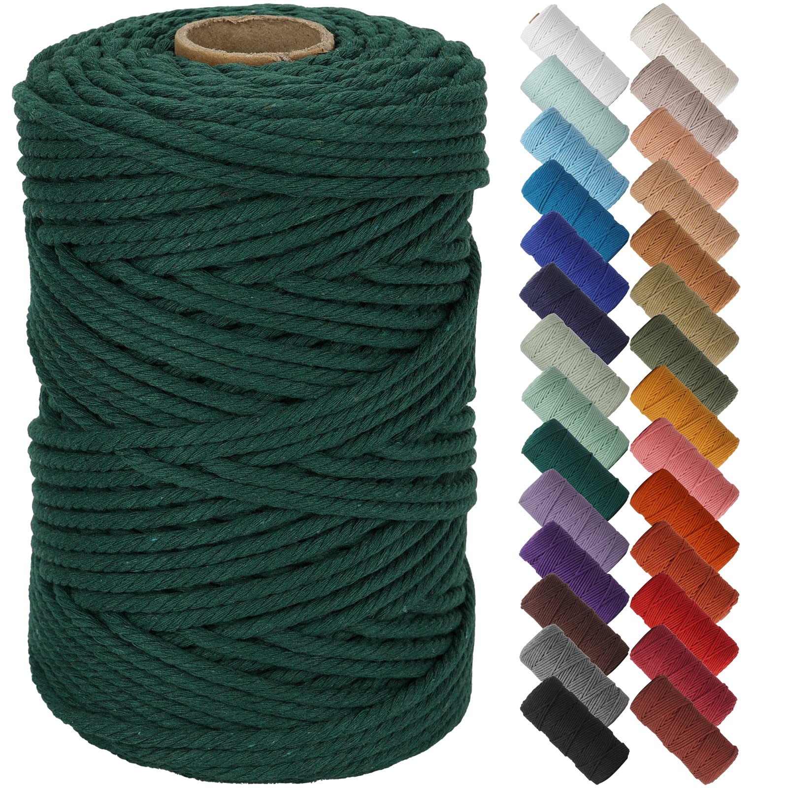 NOANTA Dark Green Macrame Cord 5mm x