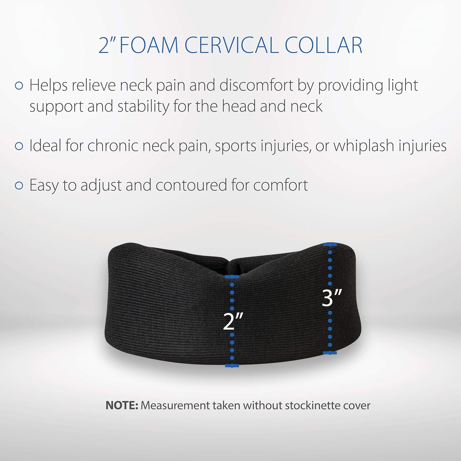 Core Products Foam Black Cervical Collar - 2 Inches: Home & Kitchen