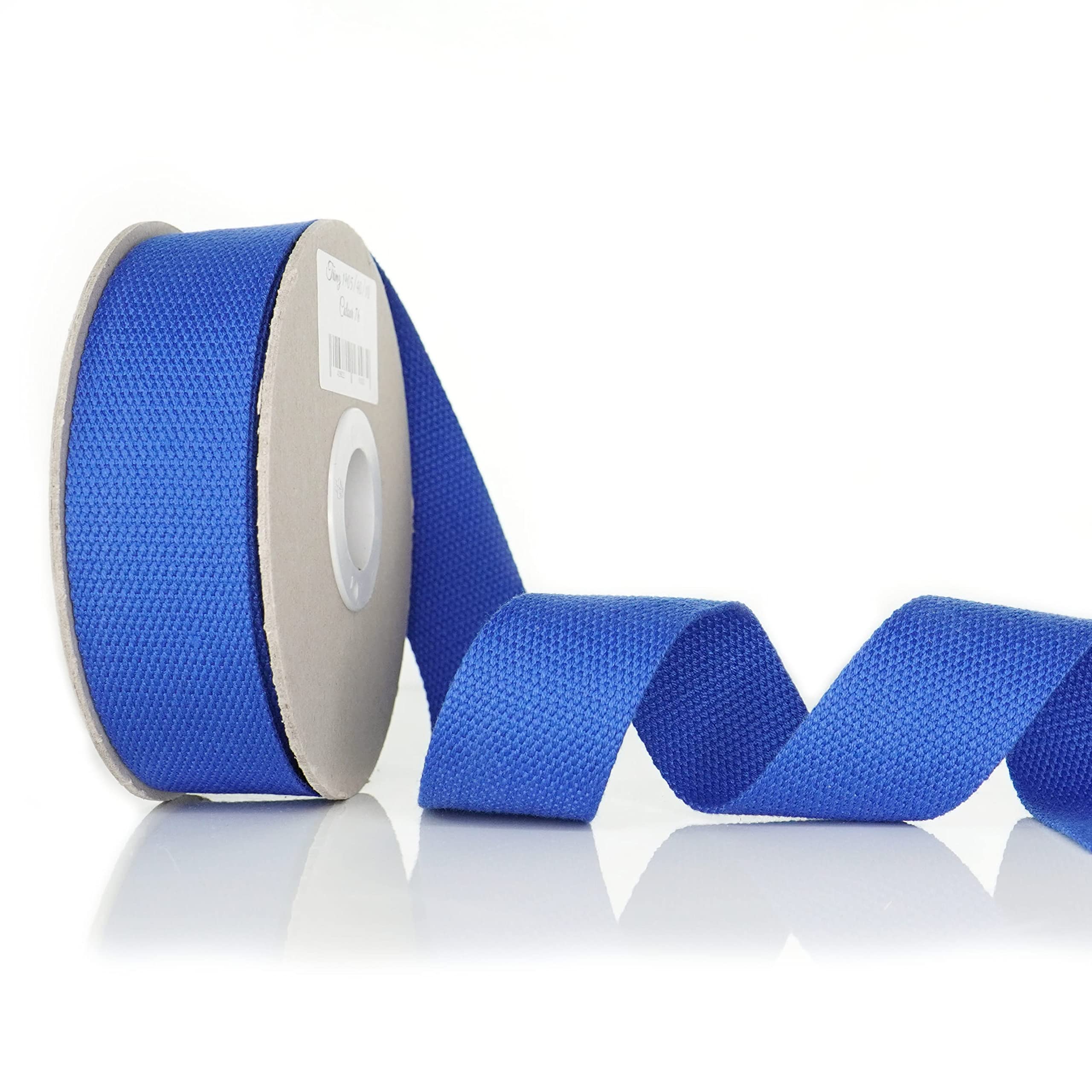 Trimz Cotton Webbing – Blue – 30mm x 5m