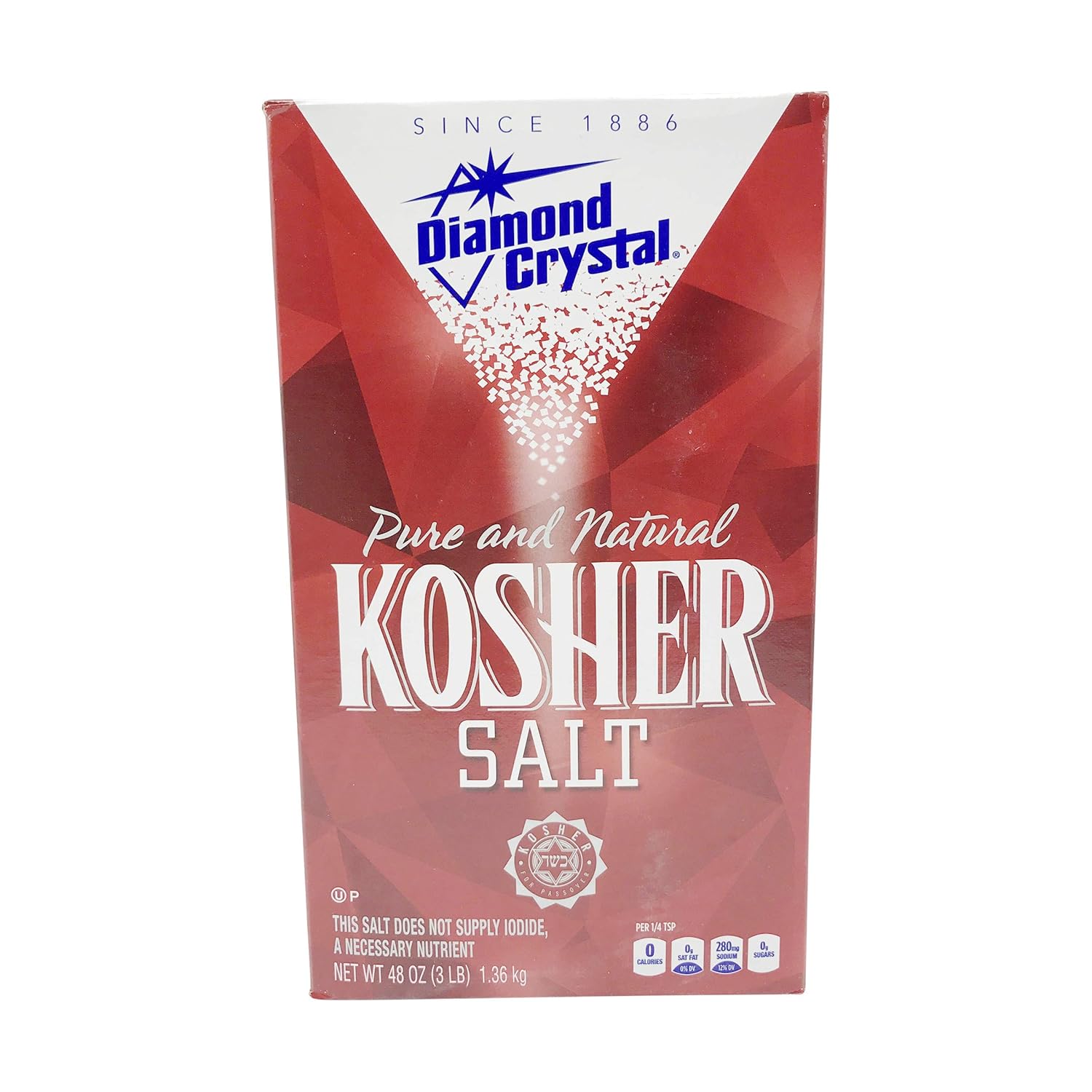 Diamond Crystal Kosher Salt, 48 Ounce (Pack of 1) : Grocery & Gourmet Food