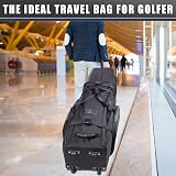 CHAMPKEY Golf Travel Bag with Wheels Hard Top 1680D Fabric 53x11.8x11 view 8