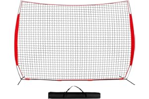 Barricade Backstop Net, Sports Barrier Net, Multi-Sport Backstop Net with Carry Bag - Baseball, Softball, Lacrosse, Soccer, B
