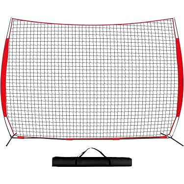Filet D'entraînement Athletic Works 7x7 Pieds, Jaune/noir/blanc, Pour Baseball Et Softball