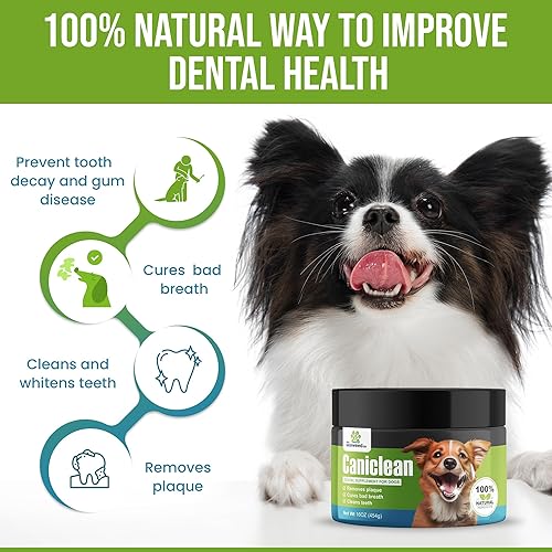 Caniclean Seaweed for Dogs Teeth Dog Tartar Removal Tool, Plaque