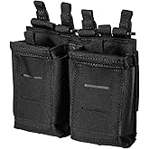 5.11 Tactical Flex Double AR Mag Pouch 2.0 - Versatile Flex-HT Mounting Holster, Concealed Retention, Waterproof Straps, 1 SZ, Style 56754ABR