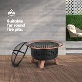 LIVIVO Heavy Duty Round Fire Pit Cover – Waterproof & UV-Resistant Green view 4