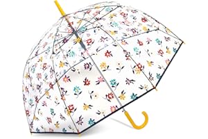 ShedRain Floral Bubble Umbrella – See Through, Rain & Windproof Umbrella - Perfect for Weddings, Prom, Outdoor Events - Automatic Open, Flower Print