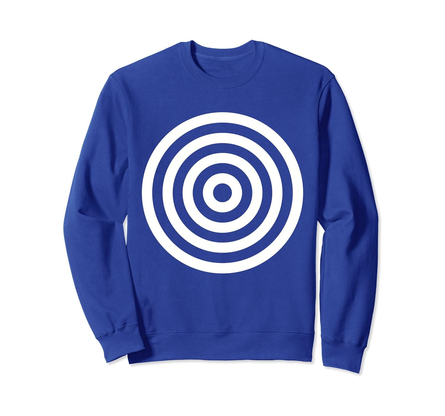 Bullseye Target Circles Halloween Costume Sweatshirt-Rose