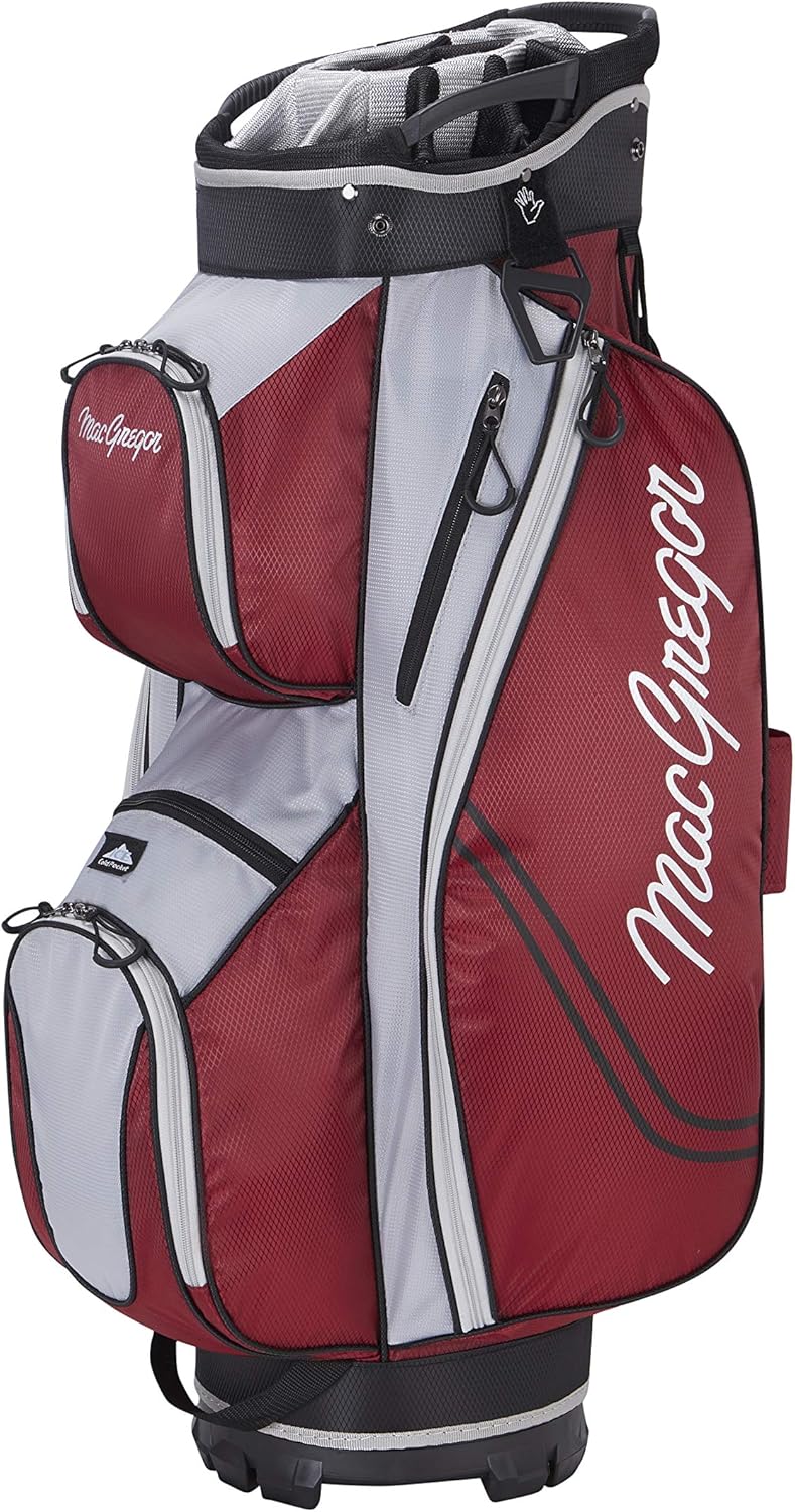 MACGREGOR MACBAG137 Golf Club Cart Bag, UnisexAdult, Burgundy, One