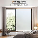 rabbitgoo Window Film Privacy 30x400 cm Frosted Glass Self Adhesive Roll view 2