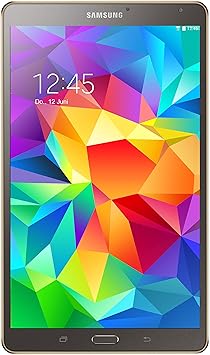 Samsung Galaxy Tab S 21,34 cm (8,4 Zoll) WiFi Tablet- PC (Quad-Core, 1,9GHz, 3GB RAM, 16GB interner Speicher, Android) titani