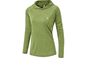 TBMPOY Womens UPF 50+ Sun Protection Hoodie Shirt Long Sleeve Fishing Hiking Outdoor UV Shirt Lightweight