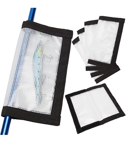 MOPHOEXII Fishing Lure Wraps 2-10 Pack Durable Clear PVC Lure Wrap for Fishing Rod Saltwater Hook Covers Fabric Lure Protector : Sports & Outdoors