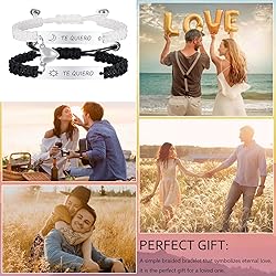 Matching Bracelets for Him and Her - Long Distance