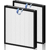 Improvedhand Vital 100S HEPA Replacement Filter Compatible With LEVOIT Vital 100S/100S-P Air Purifier, High-Efficiency 3-IN-1 True HEPA and Activated Carbon Filters, Pack of 2οΌWhite