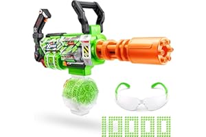 XSHOT Hyper Gel Glow Motorized Gatling Blaster with 10,000 Gel Pellets by ZURU, Motorized Gel Blaster Outdoor Toy for Boys and Girls, Teens and Adults Aged 14+