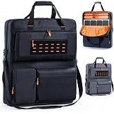 Solar Panel Carrying Case for Jackery SolarSaga 200W 100W &amp; 100X and Panels | Solar panel storage bag holds up to 2 panels with padded protection, multiple pockets for cables, adapters,solar accessories