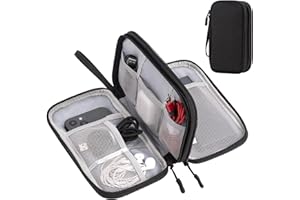Arae Electronic Organizer, Travel Cable Organizer, Double Layers Portable Waterproof Pouch, Electronic Accessories Storage Ca