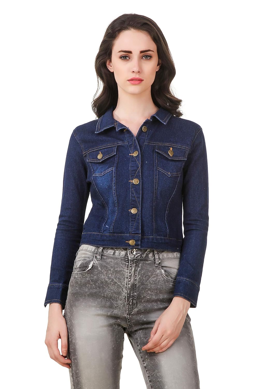 clo clu women's denim jacket