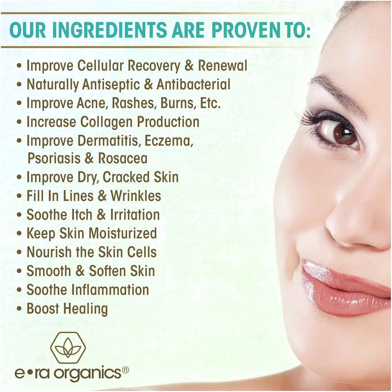 Face Moisturizer for Dry Skin - Extra Hydrating 16-in-1 Age Defense Facial Cream With Manuka Honey, Cocoa Butter, Avocado Oil, Jojoba Oil - pH Balanced Non Greasy Day & Night Cream 2oz Era-Organics: Beauty