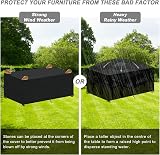 LAMUNI 150x90x90cm Garden Furniture Cover Waterproof 420D Oxford view 6