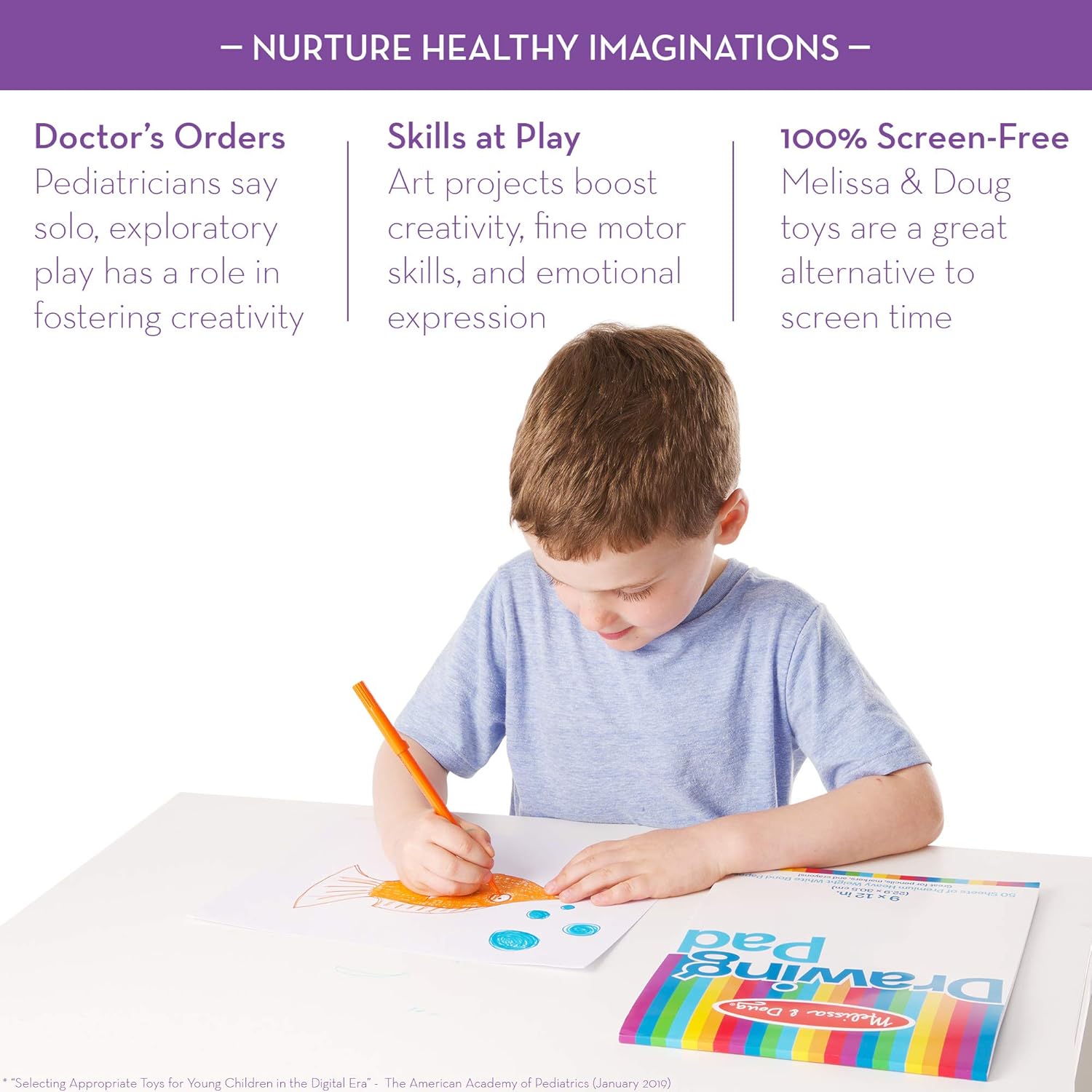 Melissa & Doug Drawing Pad 9 x 12 in: Melissa & Doug: Toys & Games
