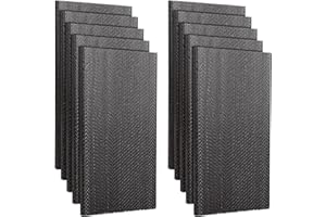 LOEQIAN 10 Pack Patio Rocking Chair Spring Plate Replacement Part, Patio Chair Spring Plates Swivel Rocker, Universal Fiberglass Spring Plate for Outdoor Rocking Chair Replacement, 5 x 2.5 x 0.25 Inches