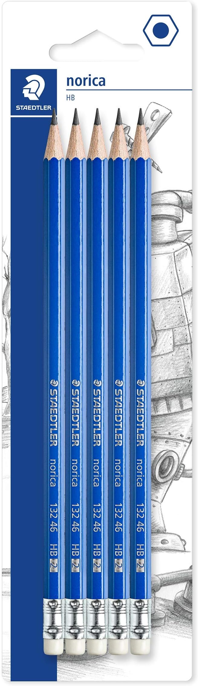 Staedtler Norica Eraser Tipped Pencil (Pack of 5) Amazon.co.uk Office