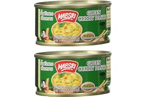 MAESRI BRAND Maesri Thai Green Curry Paste - 4 oz x 2 cans