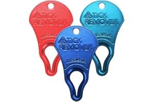 3 Pack Tick Remover Tool, KitGody Portable Tick Removal Kit, Quick and Safe, Tick Key for Pets, Dogs, Cats and Humans, Essent