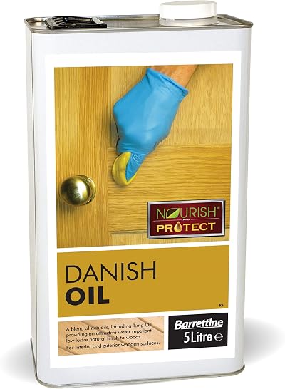 Barrettine Danish Oil 5 Litre Wood Finish Protection Furniture Teak