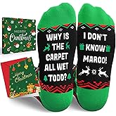 HAPPYPOP Christmas Socks for Women Men - Unisex Xmas Stocking, Holiday Gift Ideas for Teens