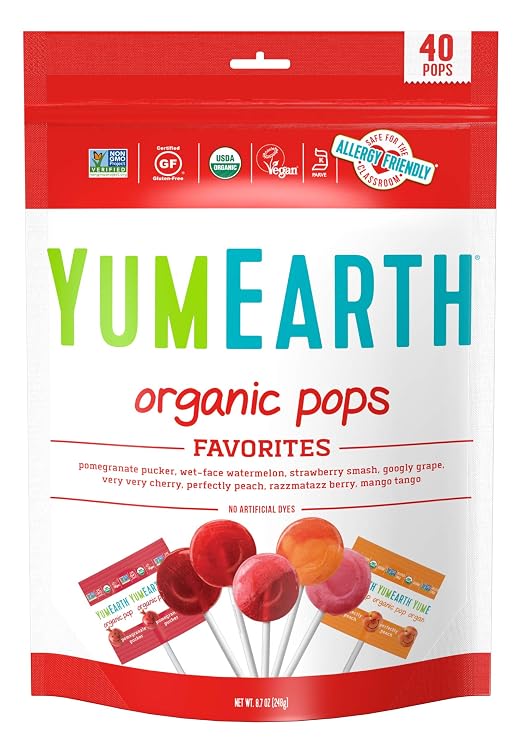 Yummy Earth lolli pop Family size 8.5oz (810165014435)