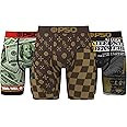 PSD Men's Luxury Print Boxer Briefs - 7 Inch Inseam Breathable and Supportive Men's Underwear with Moisture-Wicking Fabric