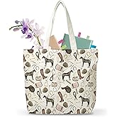 MVZX Horses Lover Canvas Tote Bag, Equestrian Gifts, Horseback Riding Reusable Shopping Bag, Western Cowgirl Grocery Bag, Birthday Christmas Gifts For Women Horse Lover Horse Girl Cowgirl, A54