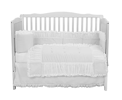white crib comforter