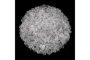 Teaaha 500PCS S Clips for Rubber Band Bracelets Clips, Rubber Band Clips, Connectors Refills for Loom Bracelets Rubber Band Bracelet Hooks Clasps Plastic Band Clips Handcrafts DIY Making