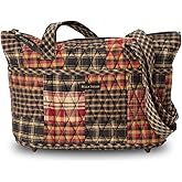 Bella Taylor Small Tote, Quilted Purse for Women, Lightweight Cotton and Microfiber Fabrics