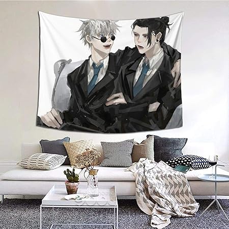 Amazon Co Jp 呪術廻戦 72 タペストリー 壁掛け 北欧風タペストリー インテリア 装飾アート ウォールデコ 部屋や窓の飾り リビングルーム ベッドルーム 個性プレゼント 壁飾り モダン 多機能 おしゃれタペストリー 152x130cm Generic