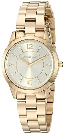 Runway Analog Gold Dial Women's Watch - MK6590