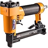 Dynastus Pneumatic Upholstery Staple Gun, 21 Gauge 1/2" Wide Crown Air Stapler Kit, by 1/4-Inch to 5/8-Inch, with Staples, Or