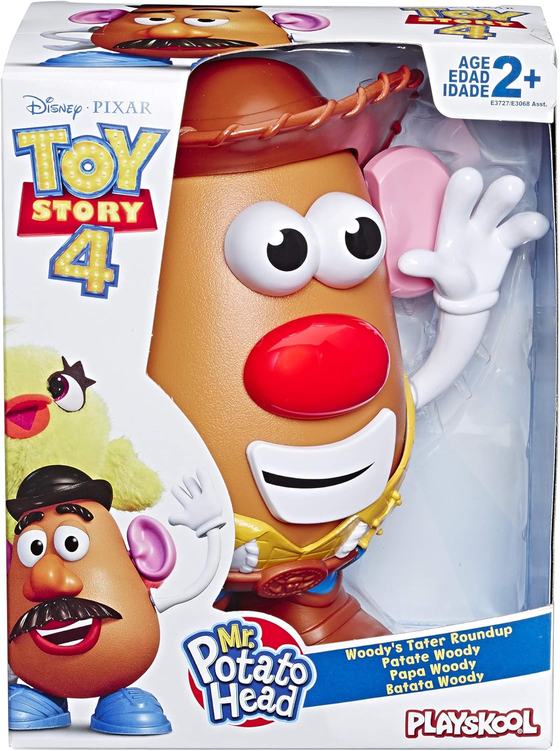 Amazon Com Mr Potato Head Disney Pixar Toy Story 4 Woody S Tater Roundup Figure Toy For Kids Ages 2 Up 727 Toys Games