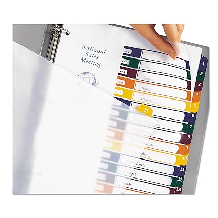 Avery 15 Tab Dividers Template Design Avery 15 Tab Dividers Template Design