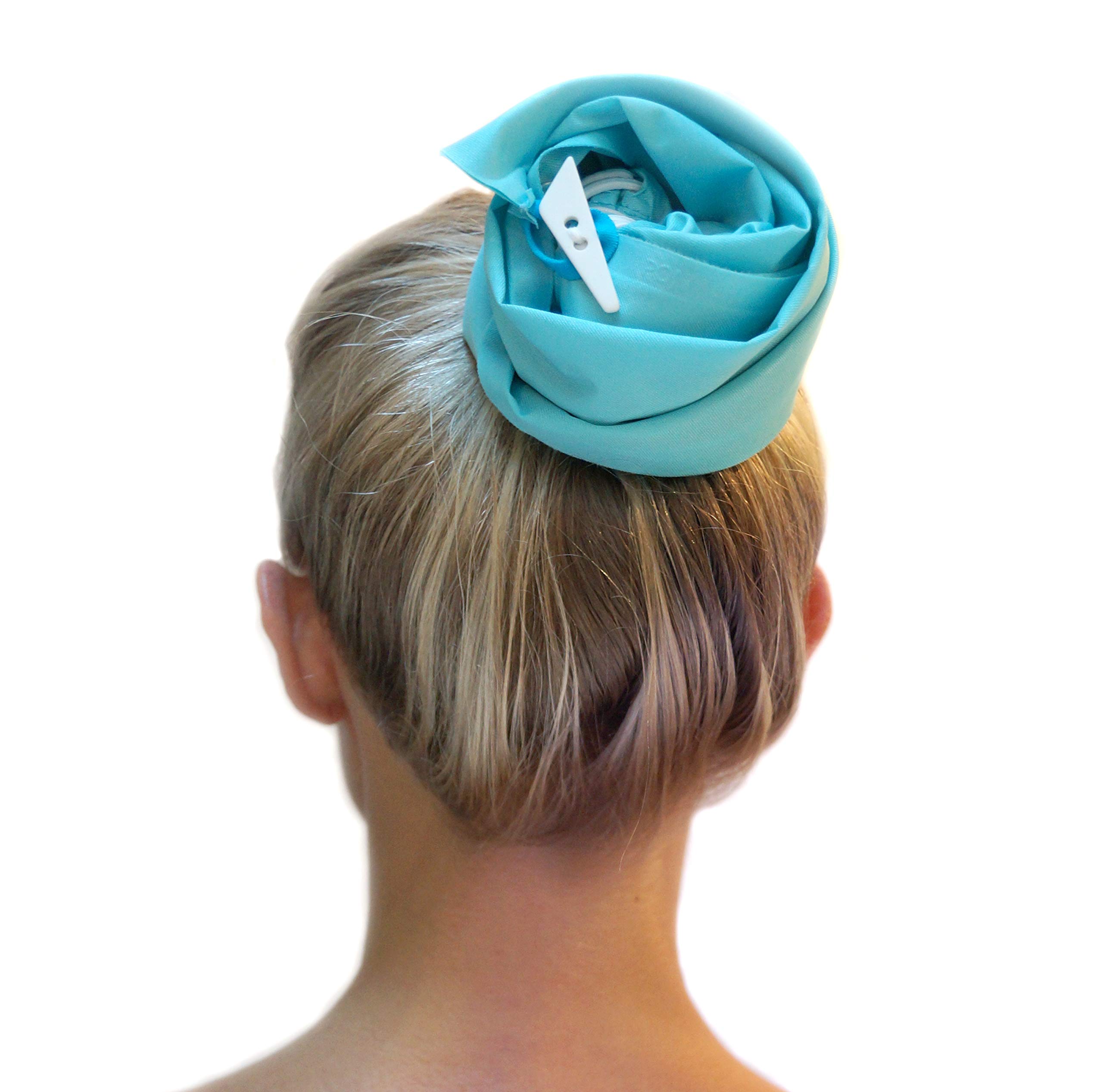 PonyDry Waterproof Hair Sleeve in Turquoise Wash the Roots of your Hair