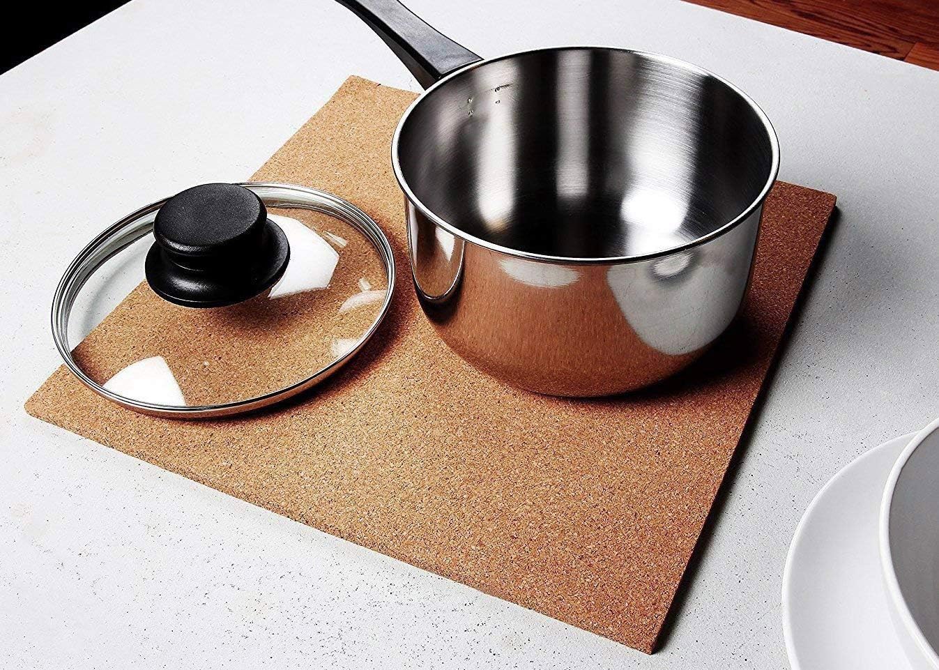 Juvale Natural Cork Tile Boards, Frameless Mini Wall Bulletin Boards (12 x 12 Inches, 4-Pack): Home & Kitchen